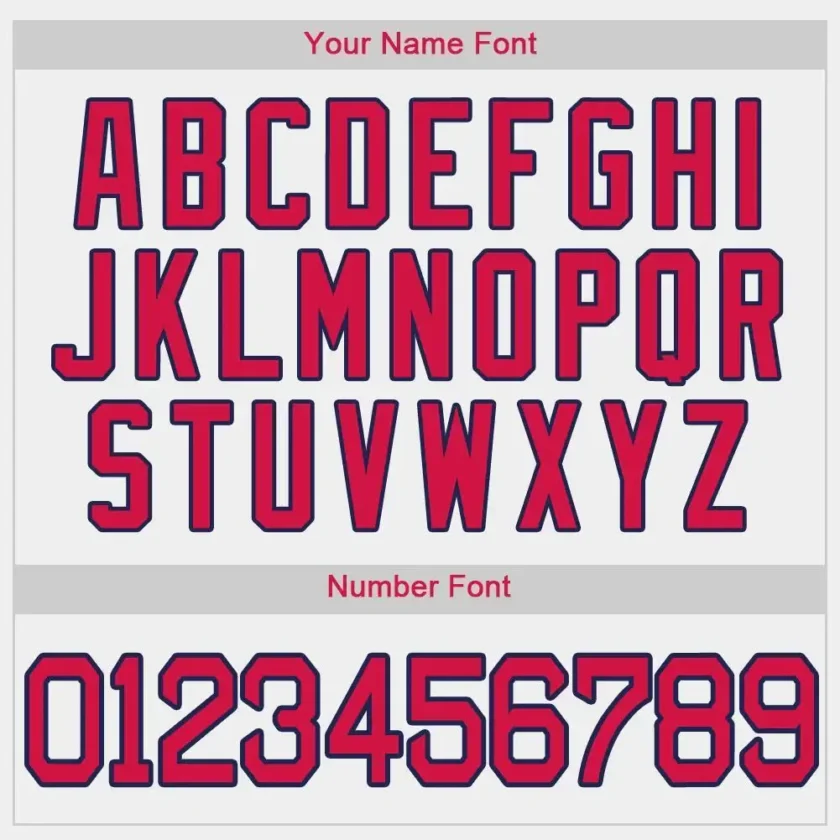 Custom White Baseball Jersey with Red-Navy - Image 2