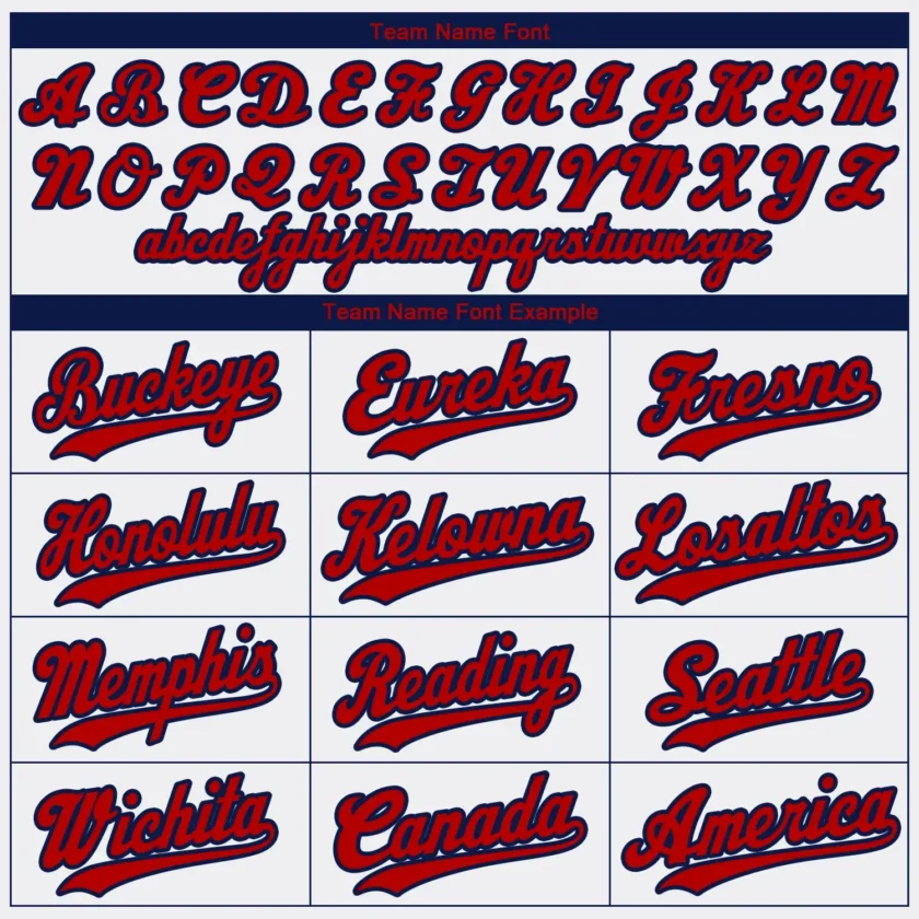 Custom White Baseball Jersey with Red-Navy - Image 3