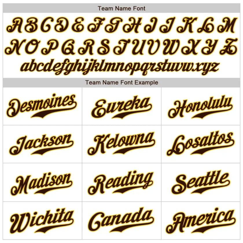 Custom White Pinstripe Baseball Jersey with Brown-Gold - Image 3