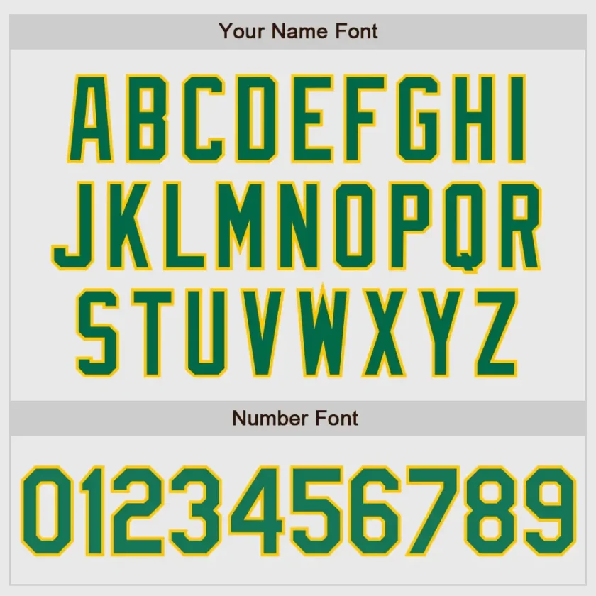 Custom White Pinstripe Baseball Jersey with Kelly Green-Gold - Image 2