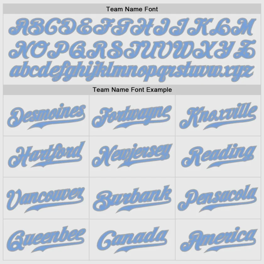 Custom White Pinstripe Baseball Jersey with Light Blue-Gray - Image 3
