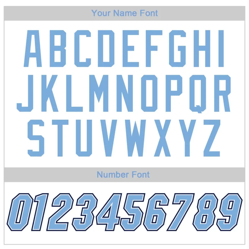 Custom White Pinstripe Baseball Jersey with Light Blue-Navy - Image 3