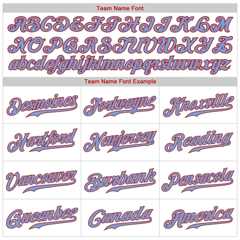 Custom White Pinstripe Baseball Jersey with Light Blue-Red - Image 2