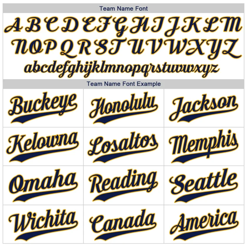 Custom White Pinstripe Baseball Jersey with Navy-Gold - Image 3