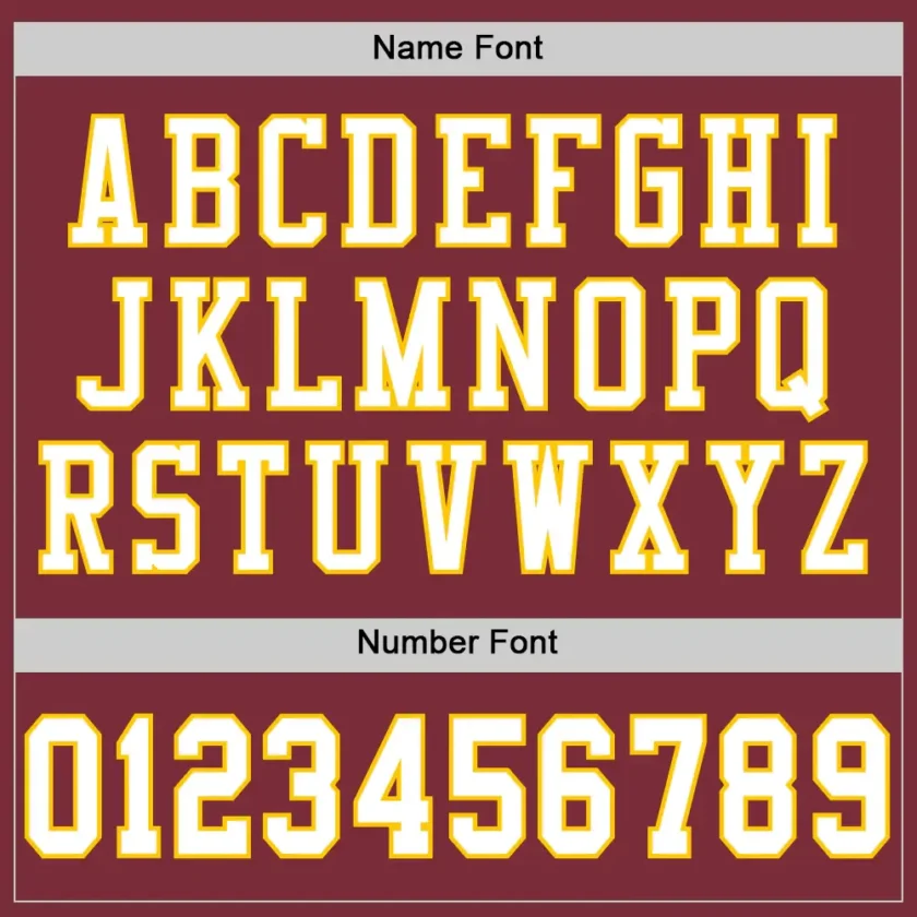 Custom Burgundy Mesh Throwback Football Jersey with White-Gold - Image 3