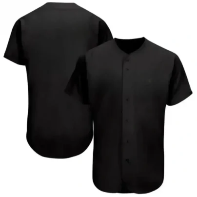 Blank Black Baseball Jersey
