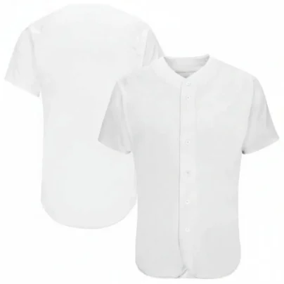 Blank White Baseball Jersey