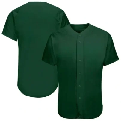 Blank Green Baseball Jersey