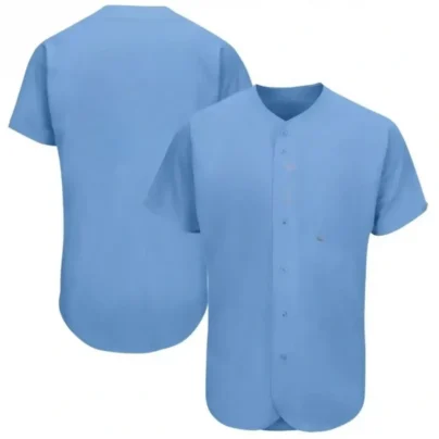 Blank Light Blue Baseball Jersey