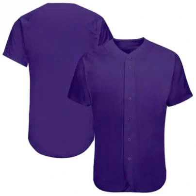 Blank Purple Baseball Jersey